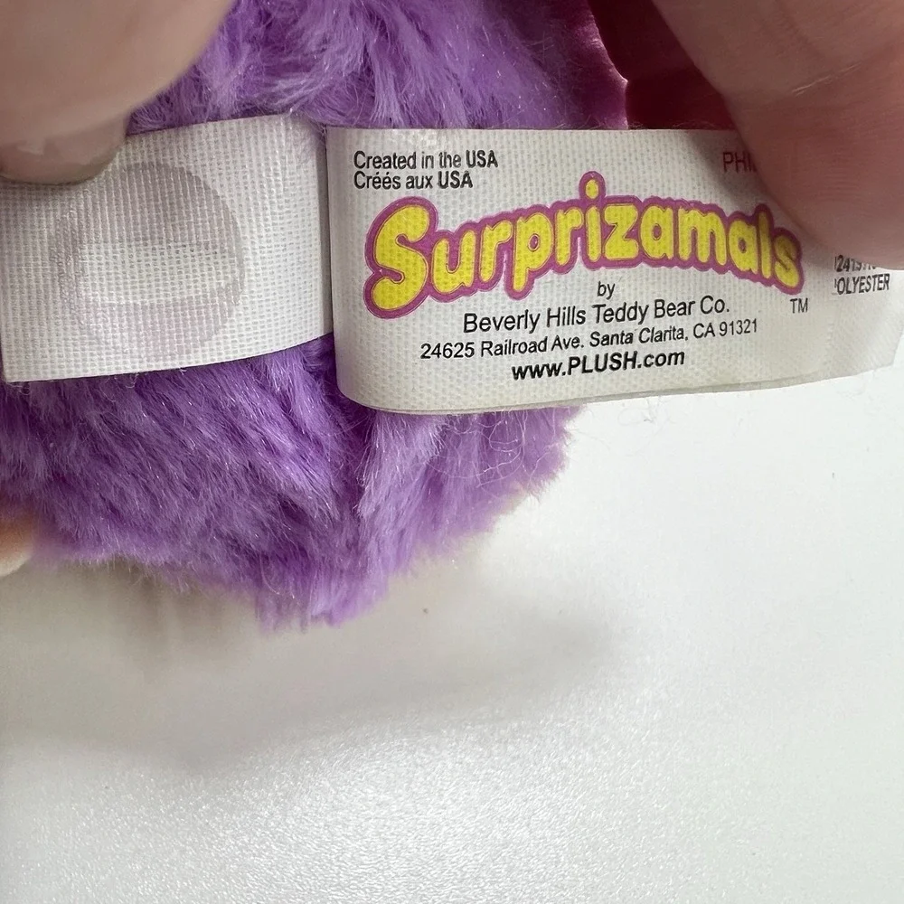 Surprizamals Baby Millie Mama Melanie Plush Purple‎ Hedgehog Stuffed Toy